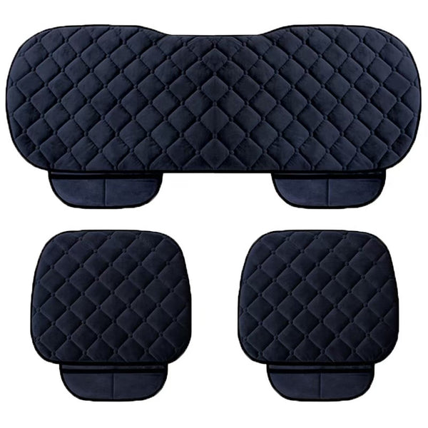 ACE Car Seat Cushion เบาะรองนั่งในรถยนต์ 3 ชิ้น หุ้มกำมะหยี่ รุ่น 1711